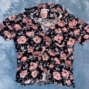 Urban Outfitters Mens Floral Button Down Shirt S